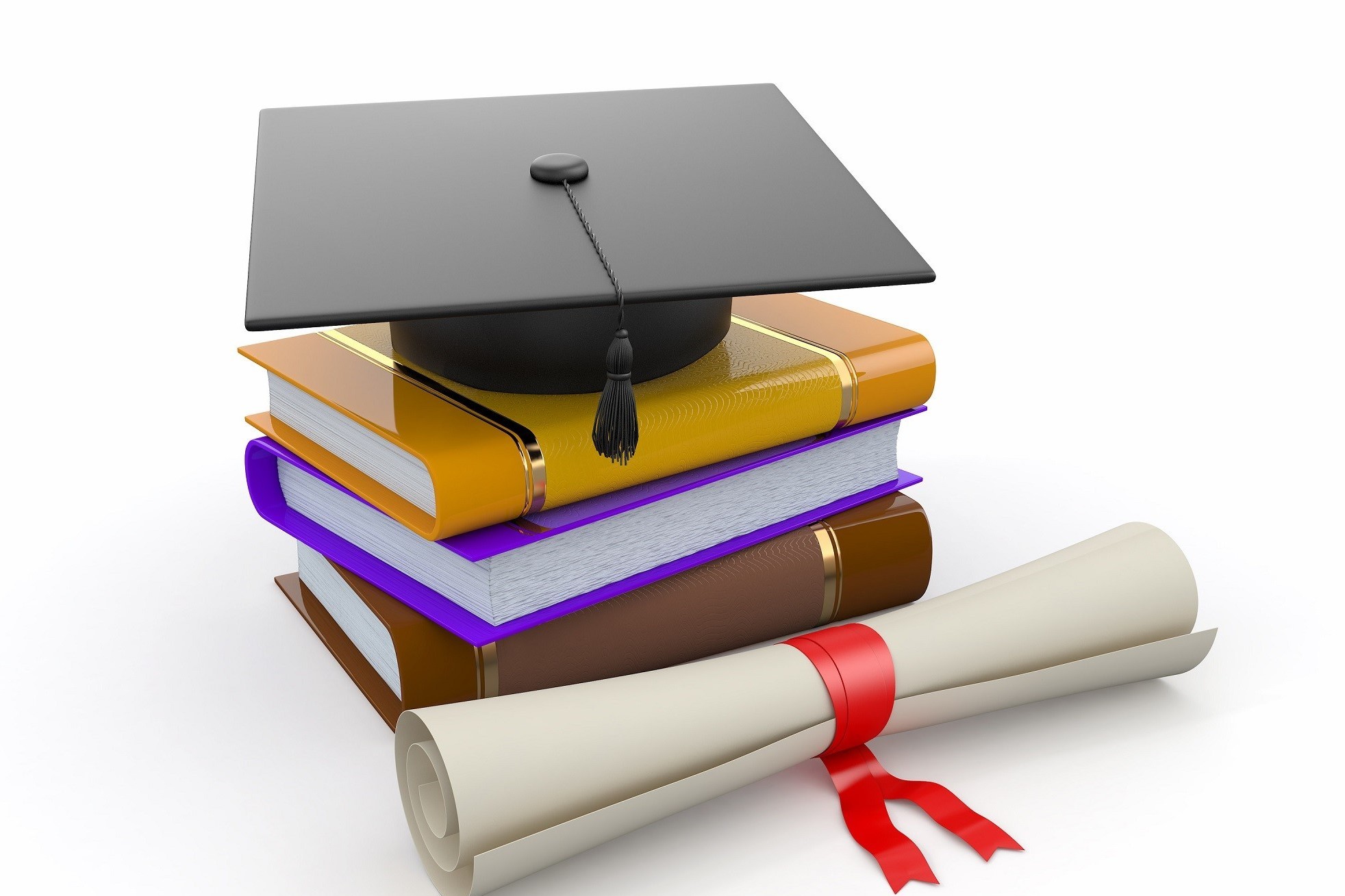 چند کتاب و پایان‌‌نامه و کلاه فارغ‌التحصیلی