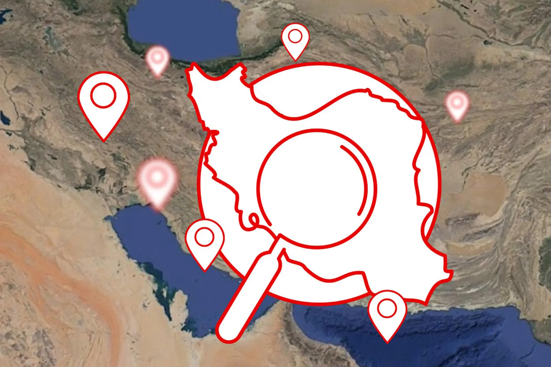 طرح گرافیکی از نقشه ایران 