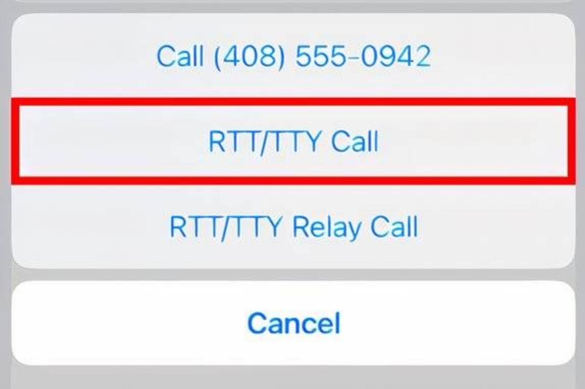 RTT Call در فیس‌تایم