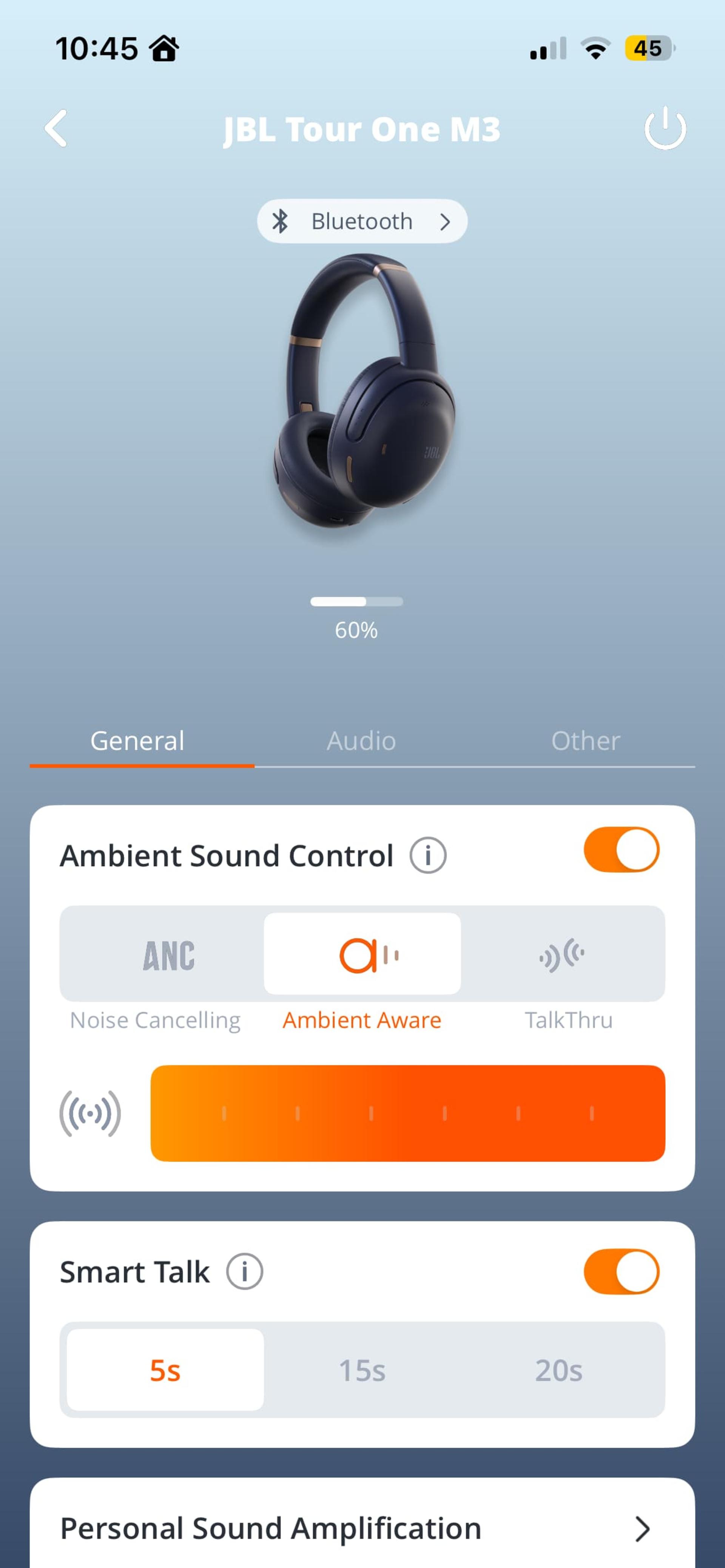 اپلیکیشن هدفون JBL Tour One M3