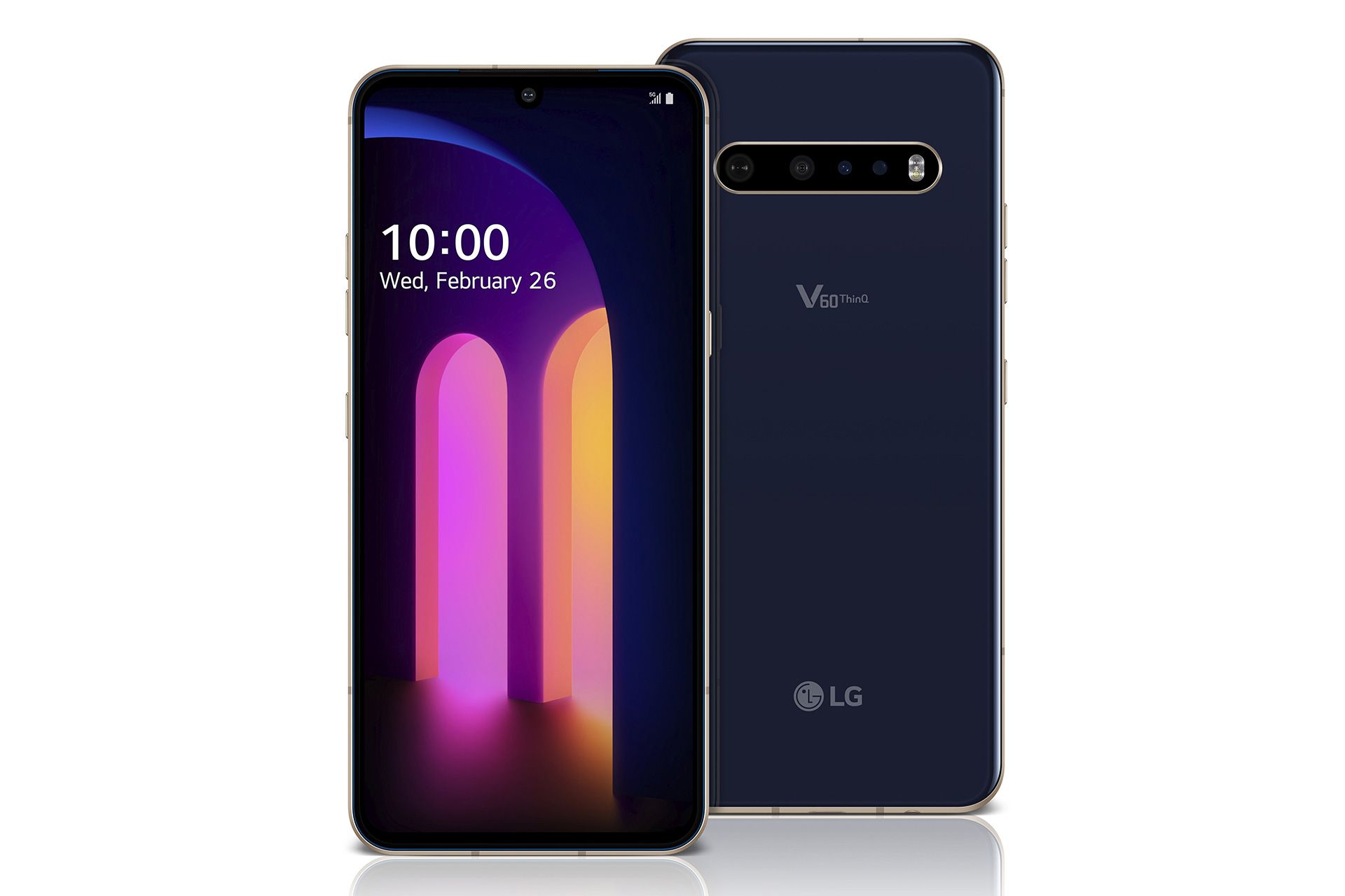 نمای جلو و پشت LG V60 ThinQ / ال جی وی 60 تینکیو