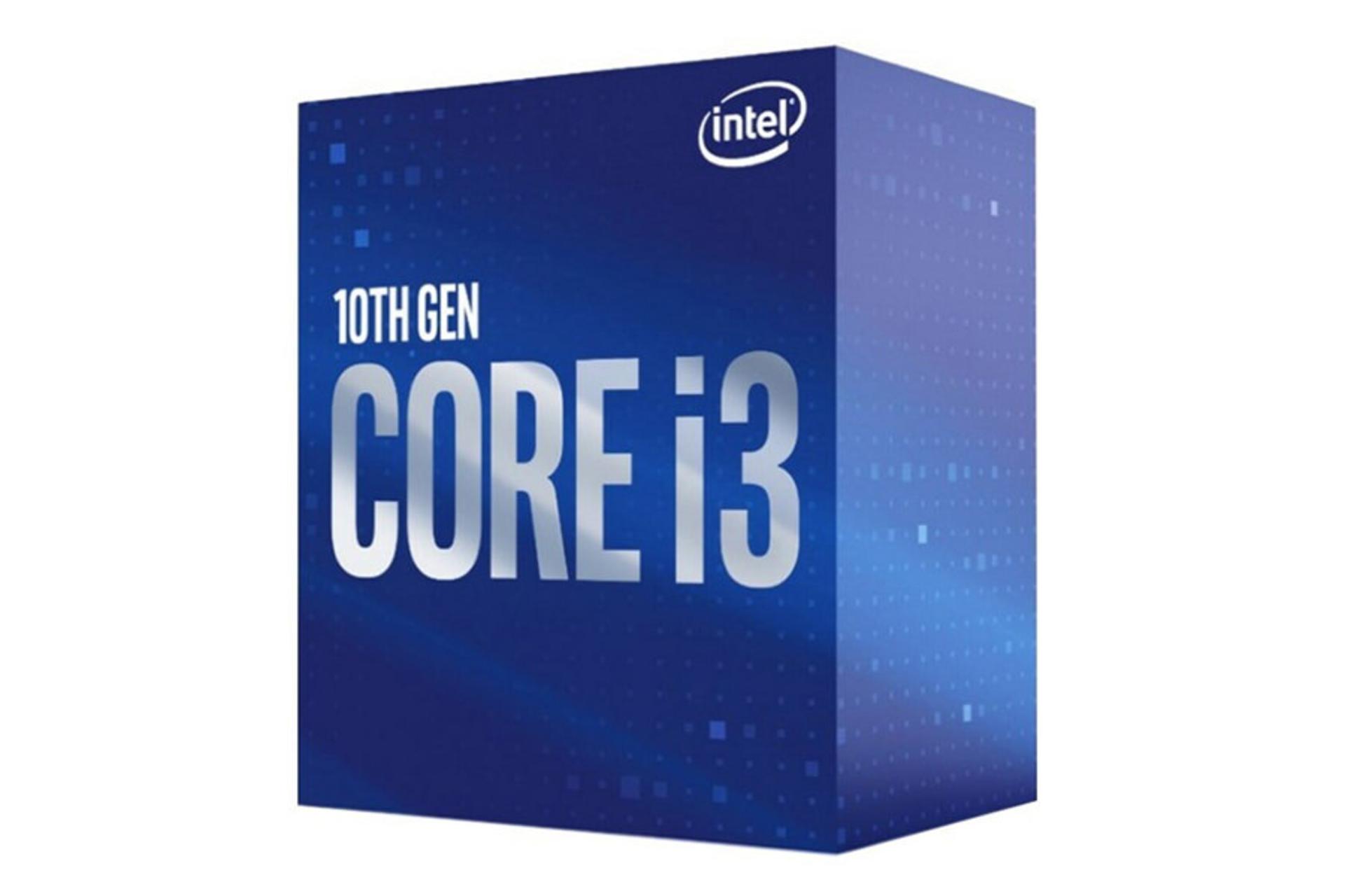 نمای جلوی جعبه پردازنده اینتل core i3 10100f