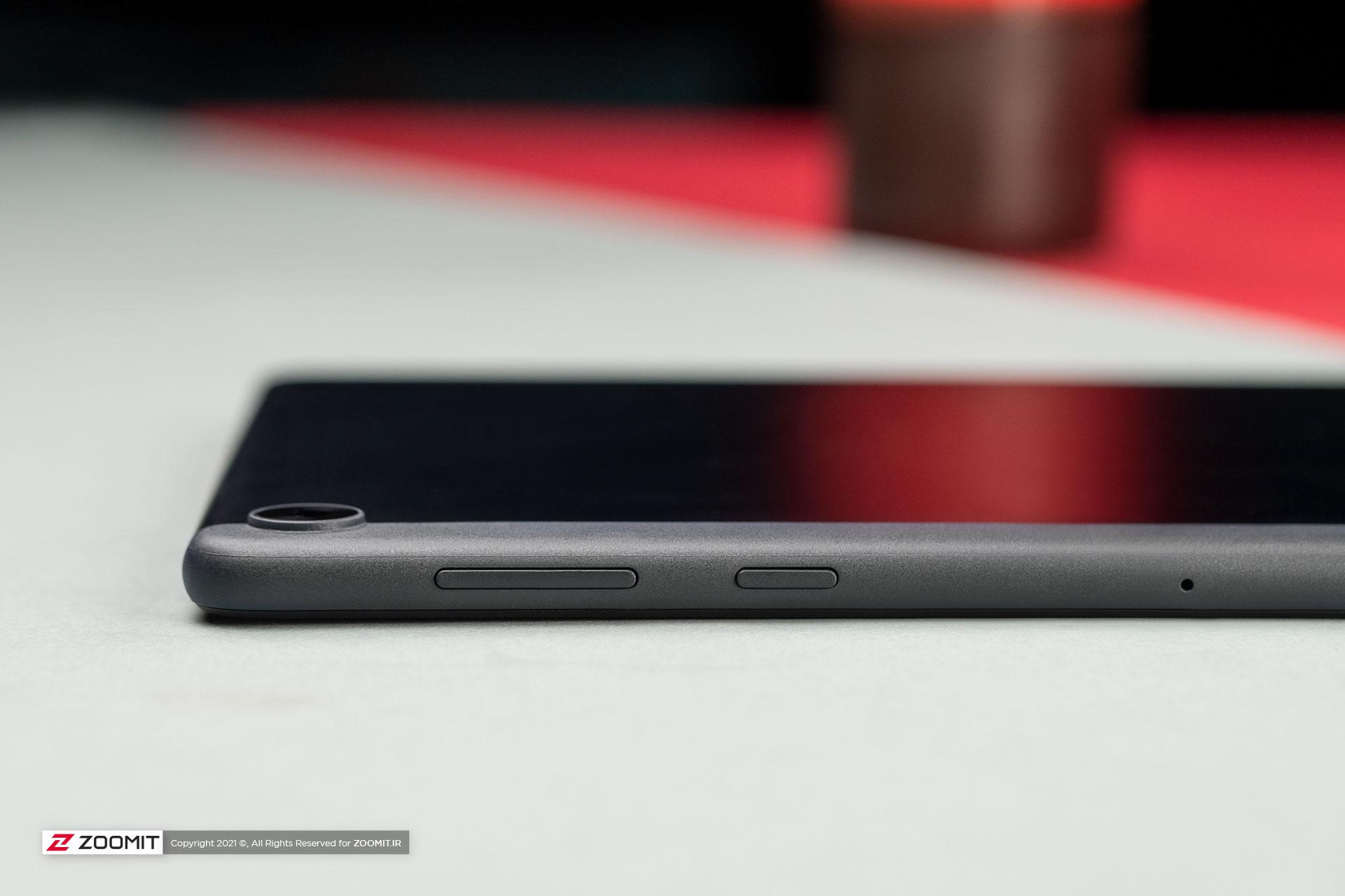 کلید پاور و تنظیم صدا روی تبلت میت پد تی ۱۰ هواوی