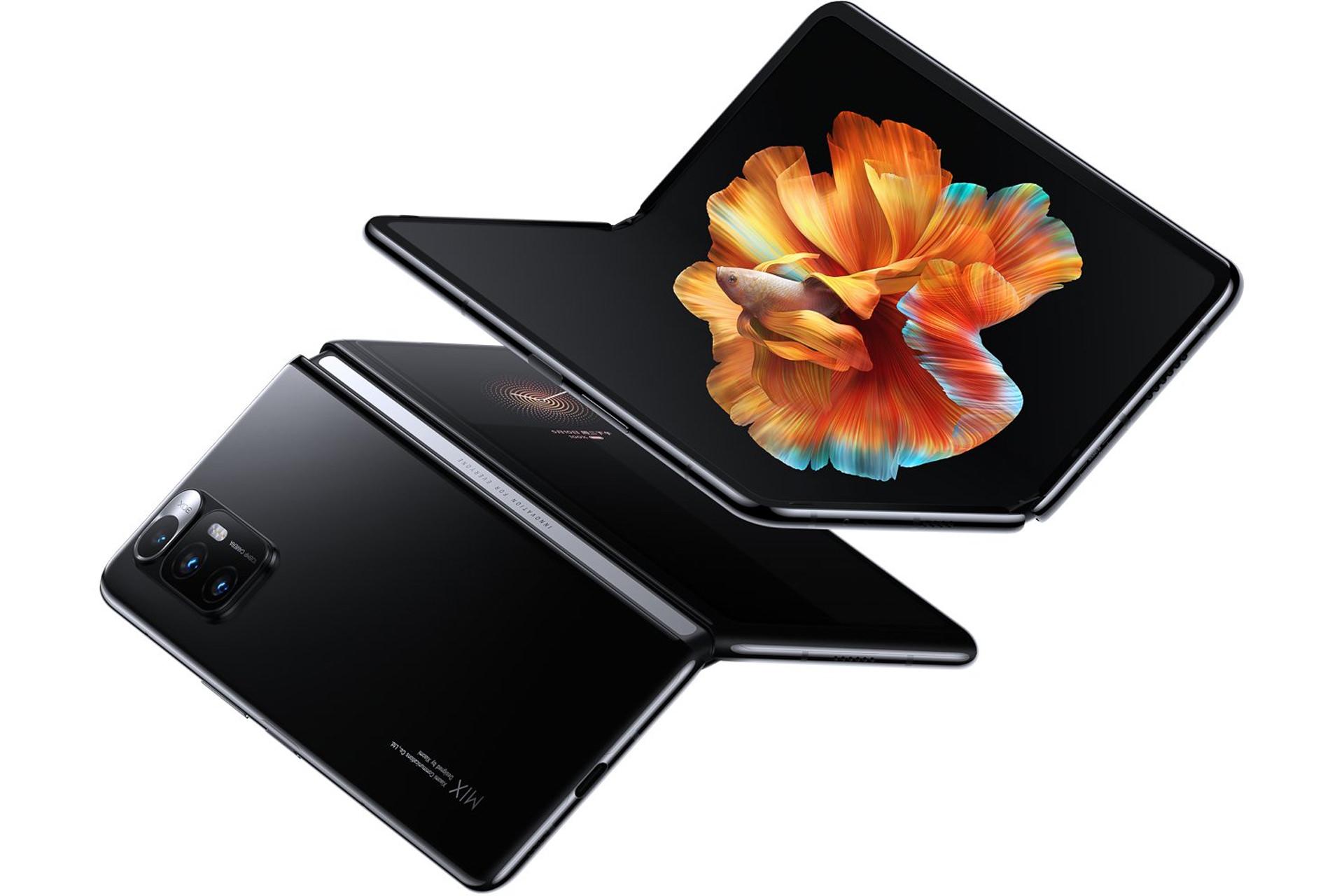 می میکس فولد / Mi Mix Fold شیائومی نمای جلو و پشت طرح رندر