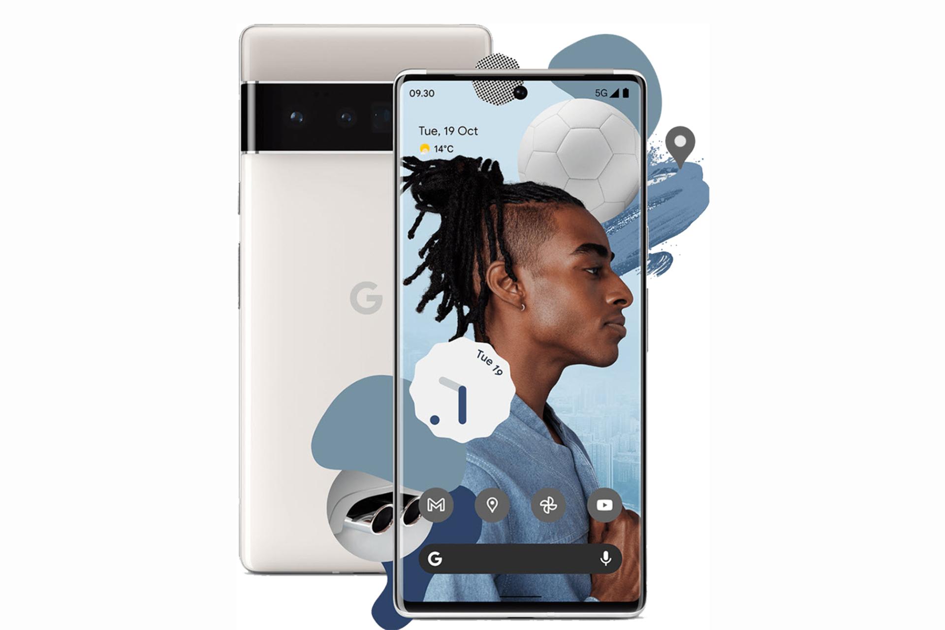 پنل جلو و پشت گوشی موبایل پیکسل 6 پرو / گوگل Google Pixel 6 Pro