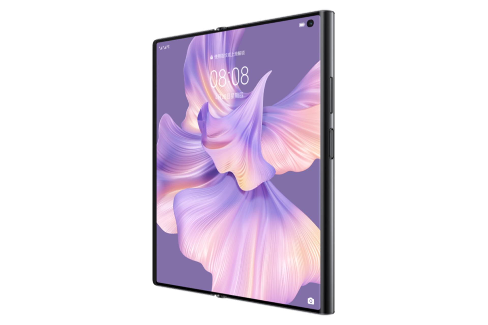 نمای نیمرخ راست گوشی هواوی میت بوک Xs 2 در حالت باز