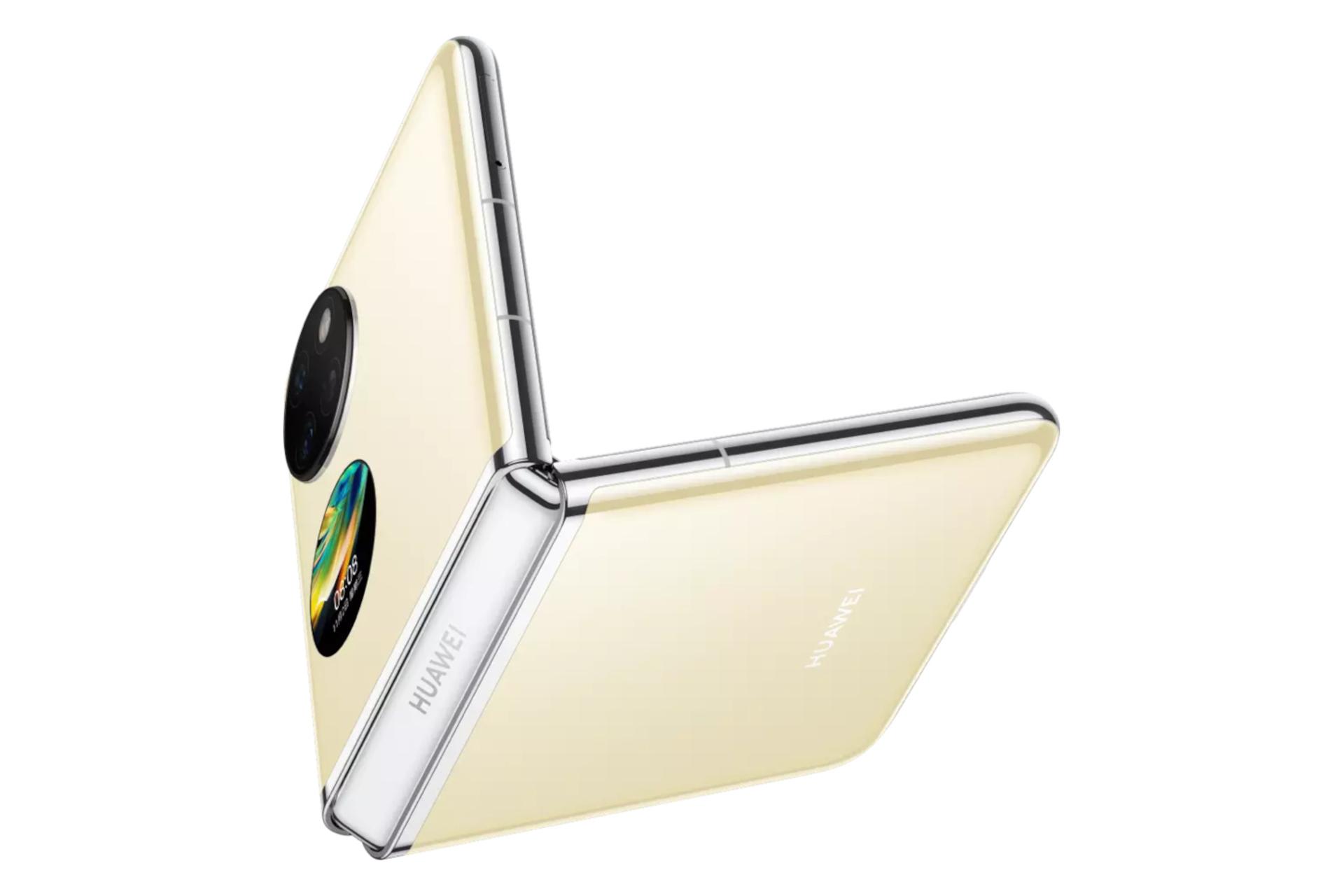 نمای جانبی گوشی موبایل پاکت اس هواوی / Huawei Pocket S طلایی