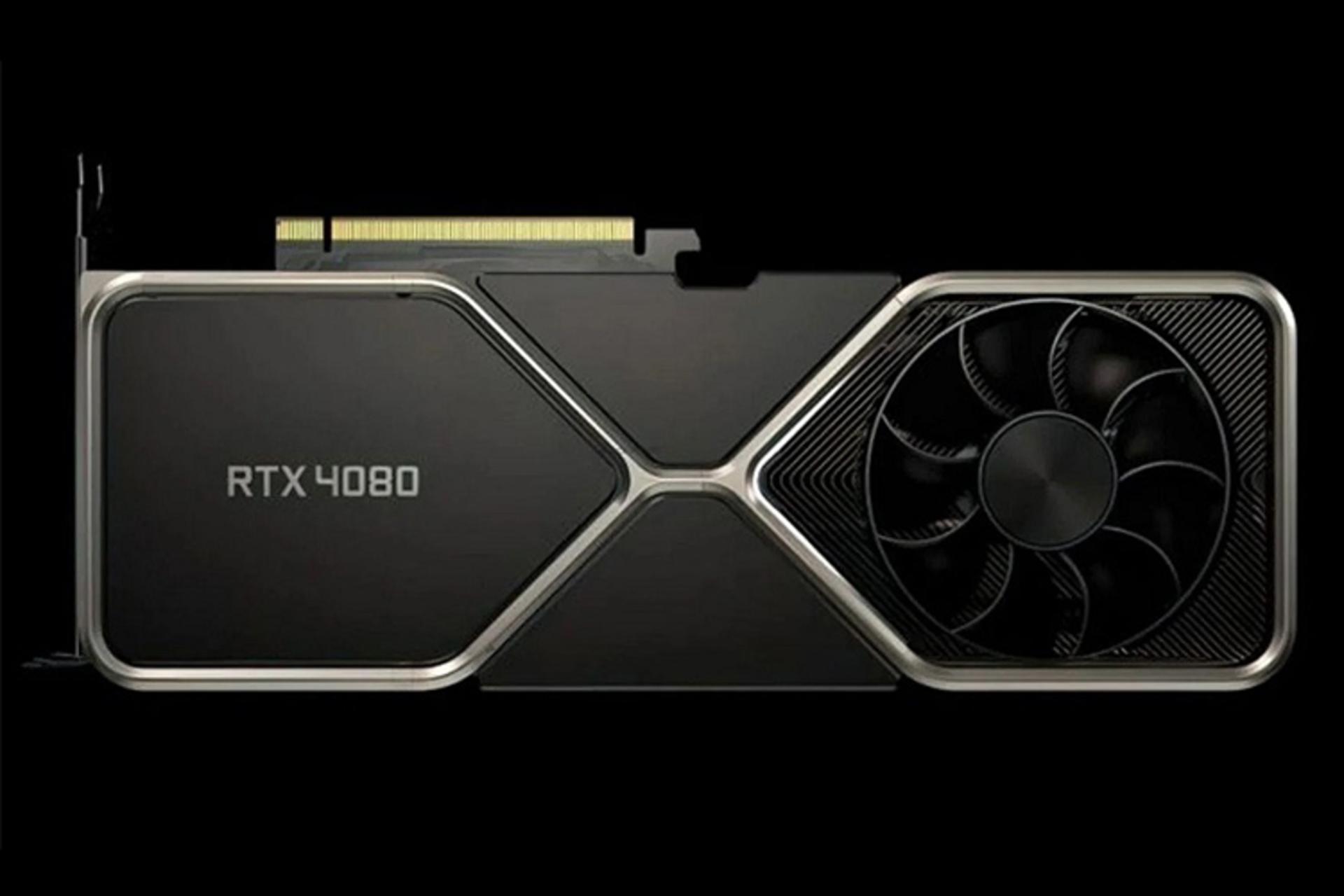 نمای جلو کارت گرافیک انویدیا جی فورس RTX 4080