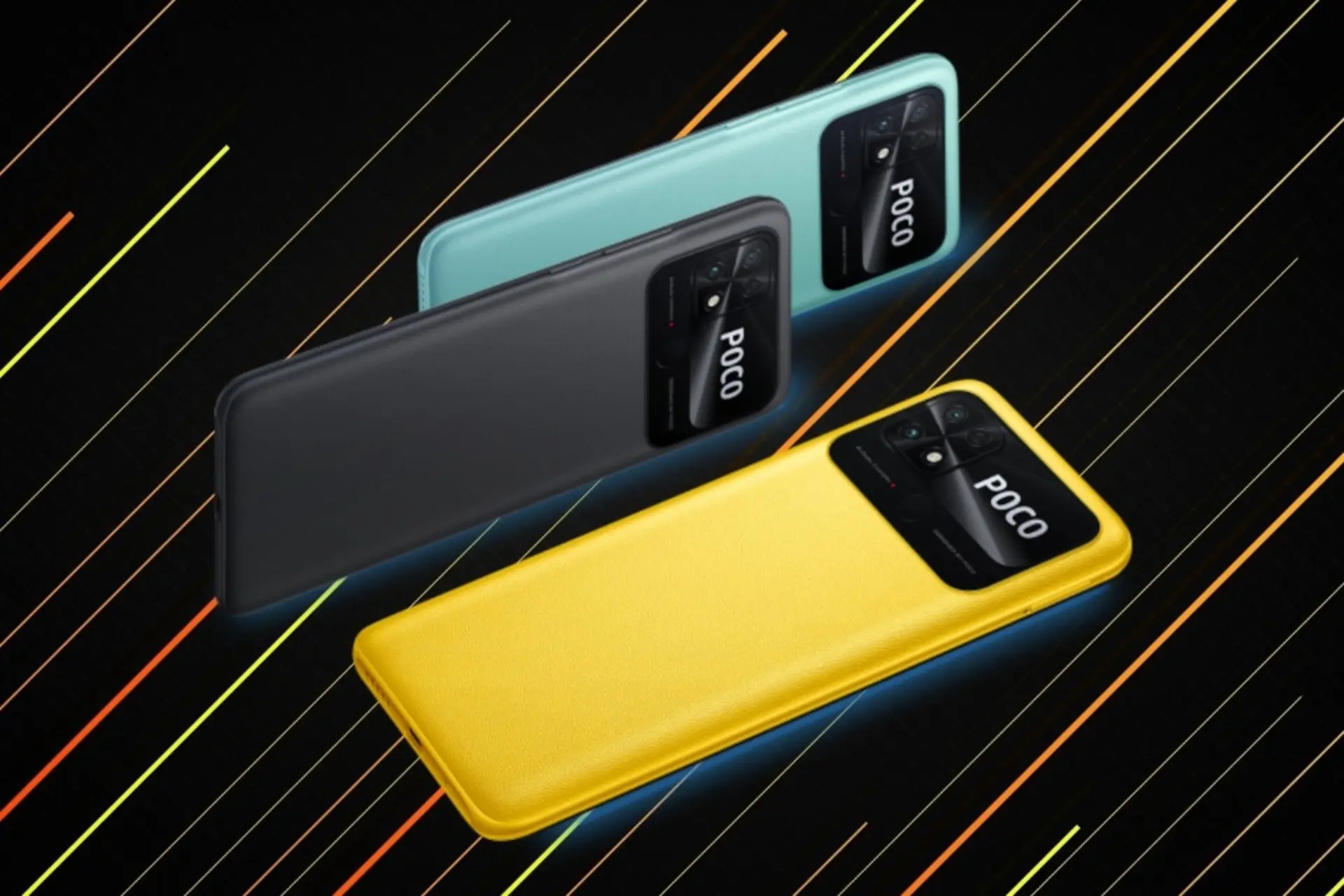 رنگ های مختلف گوشی موبایل پوکو C40 شیائومی / Xiaomi Poco C40