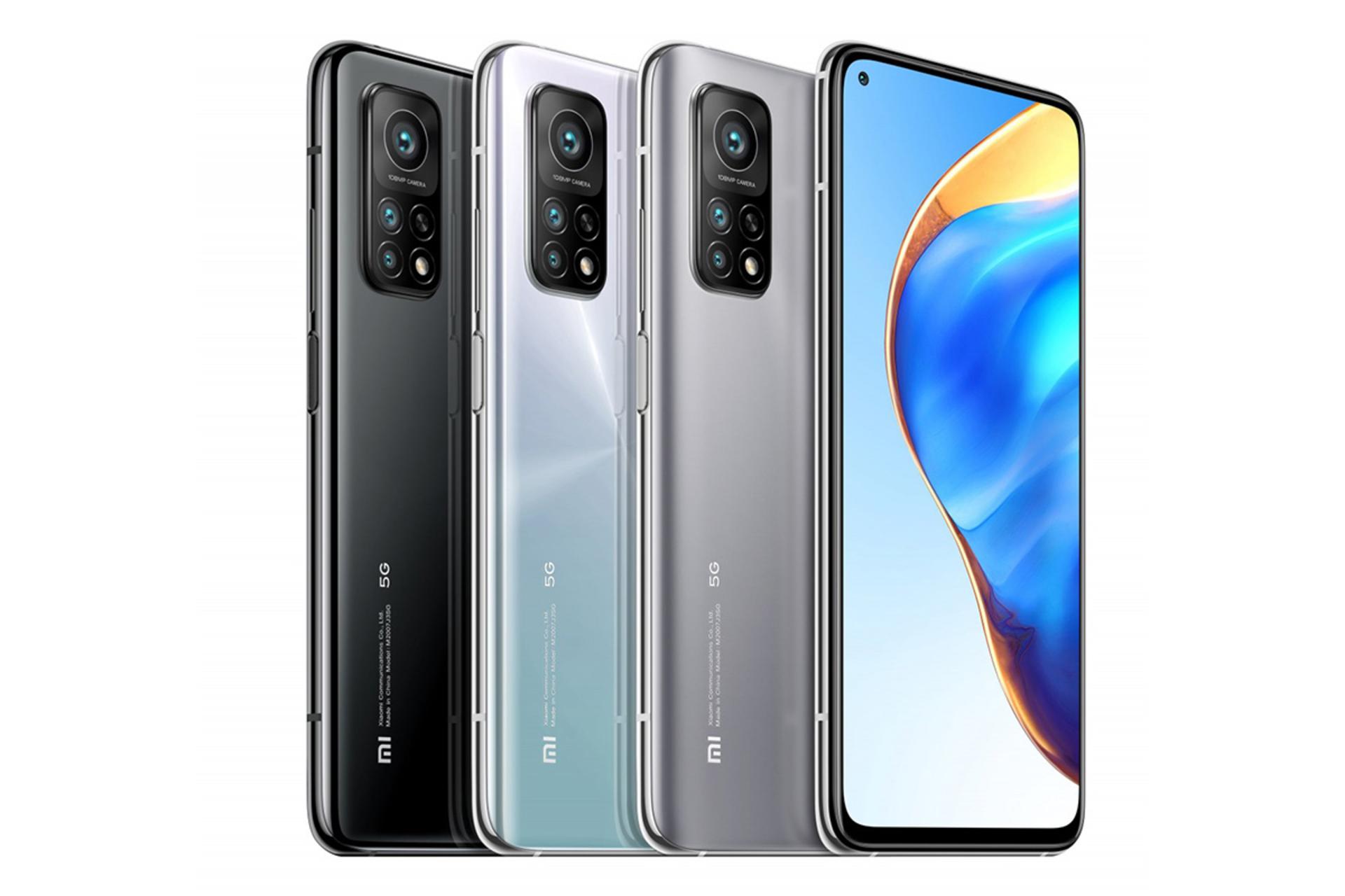 گوشی شیائومی می 10 تی پرو 5G در رنگ های مختلف