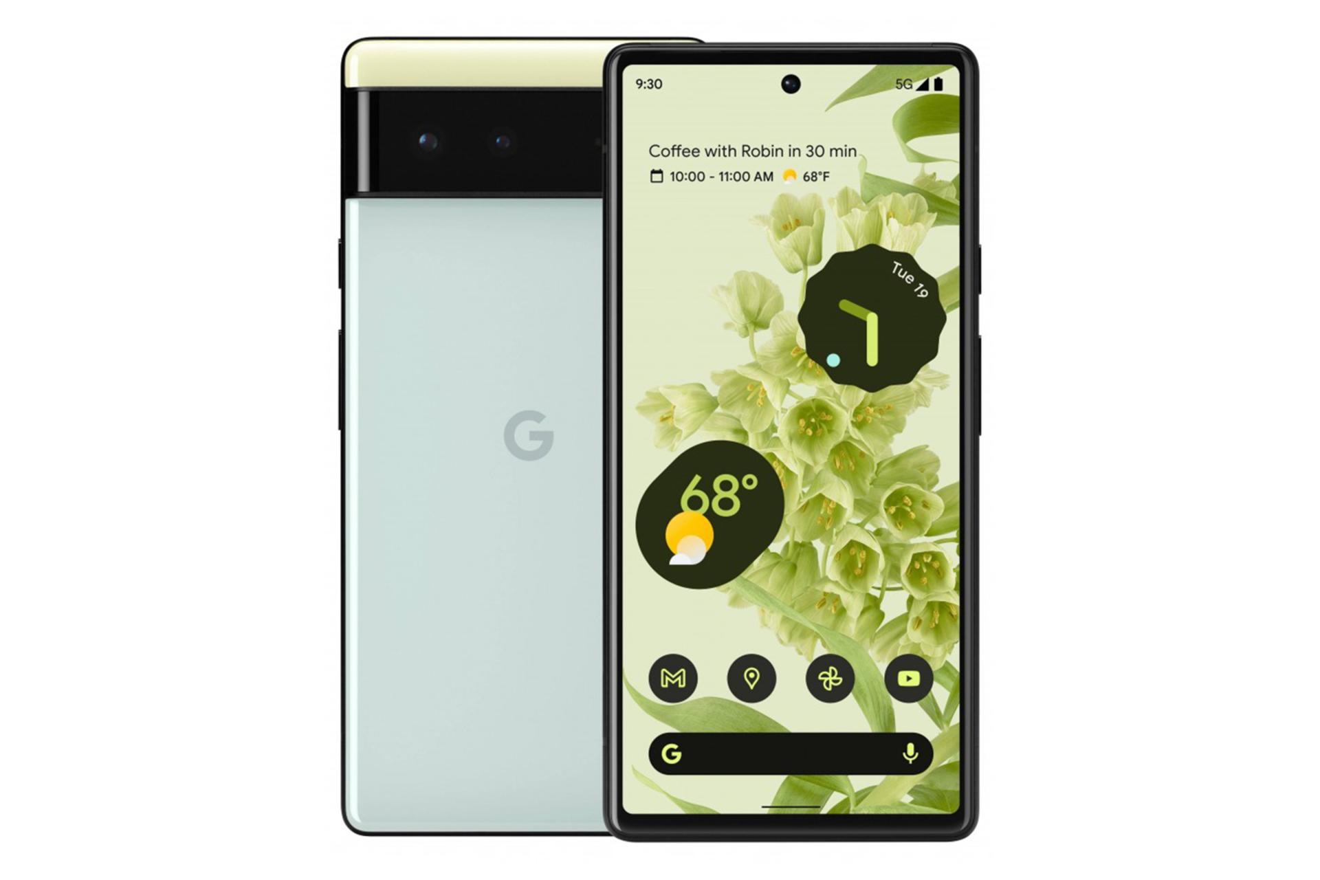 گوشی موبایل پیکسل 6 گوگل / Google Pixel 6 آبی روشن