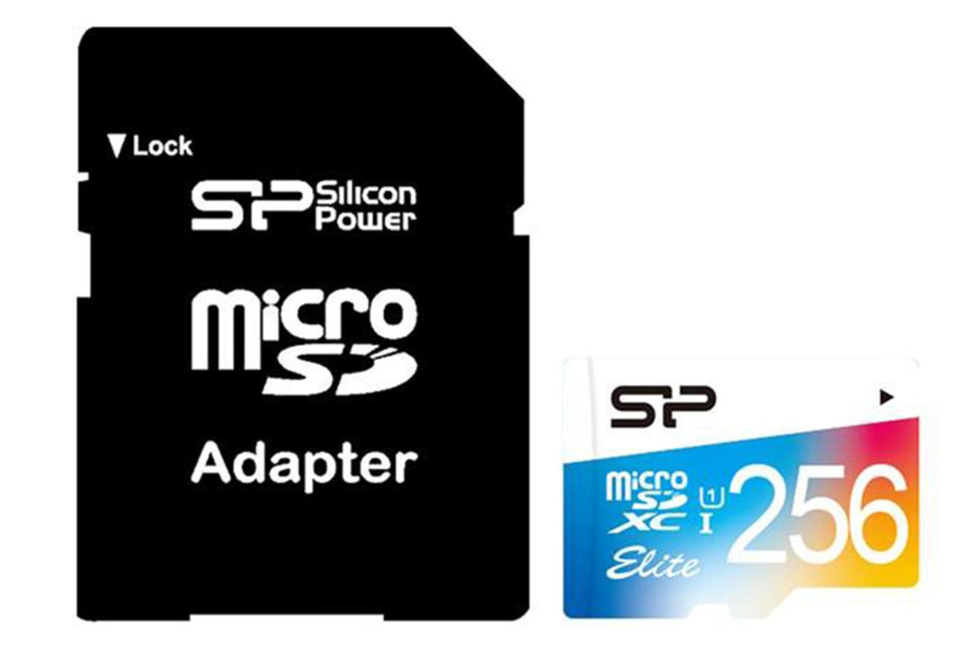 مرجع متخصصين ايران Silicon Power Color Elite microSDXC Class 10 UHS-I U1 256GB