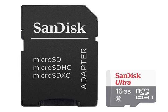 SanDisk Ultra SDHC Class 10 UHS-I U1 16GB