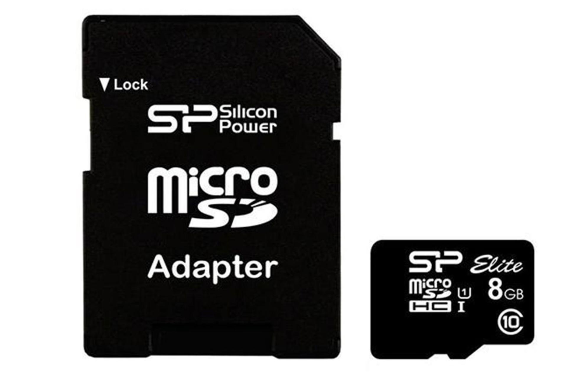 Silicon Power Elite microSDHC Class 10 UHS-I U1 8GB