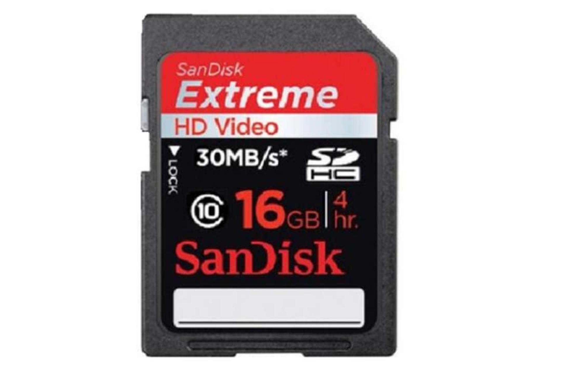 SanDisk Extreme HD Video SDHC Class 10 UHS-I U1 16GB