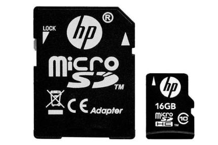اچ پی microSDHC با ظرفیت 16 گیگابایت مدل mi210 کلاس 10