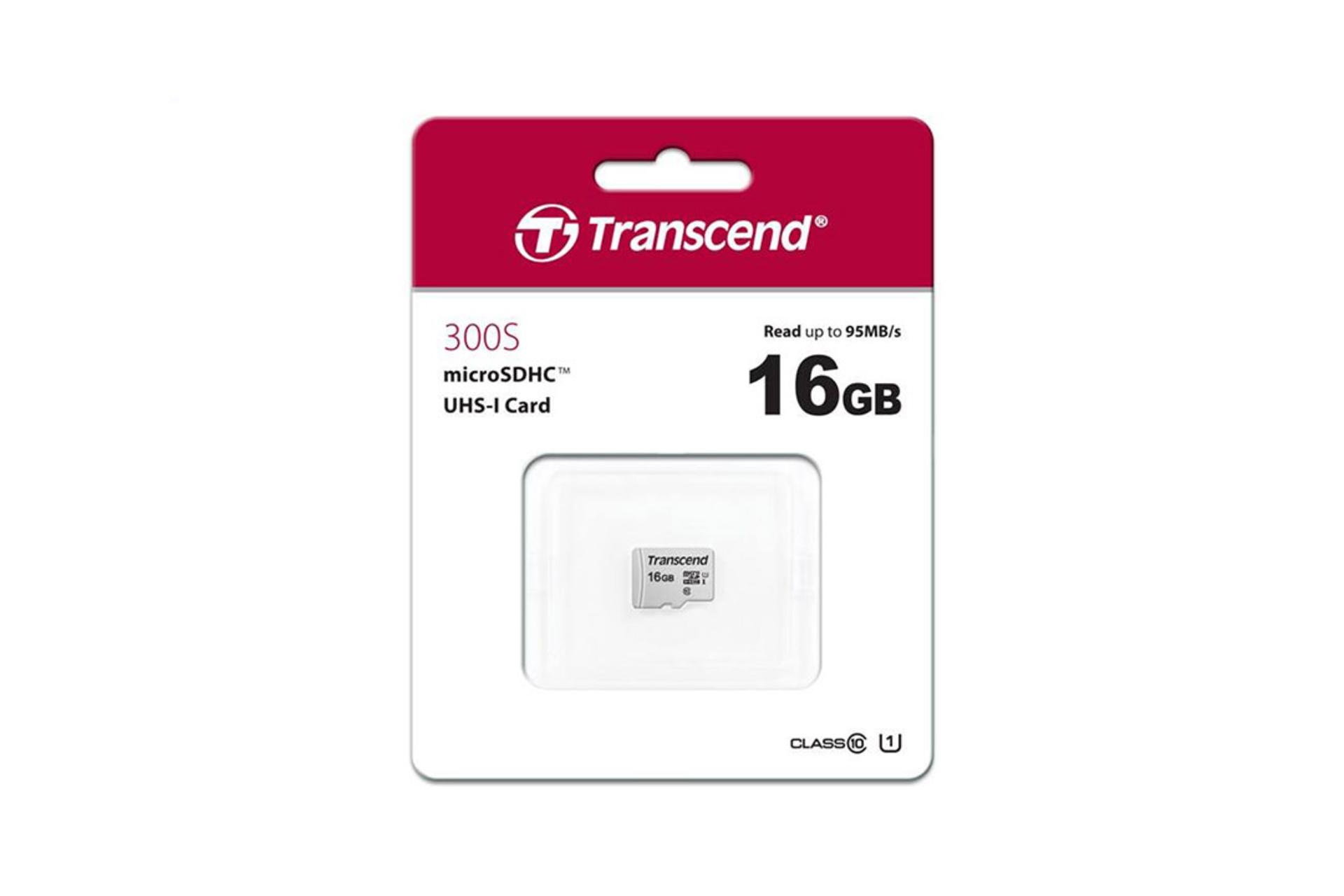 Transcend 300S microSDHC Class 10 UHS-I U1 16GB