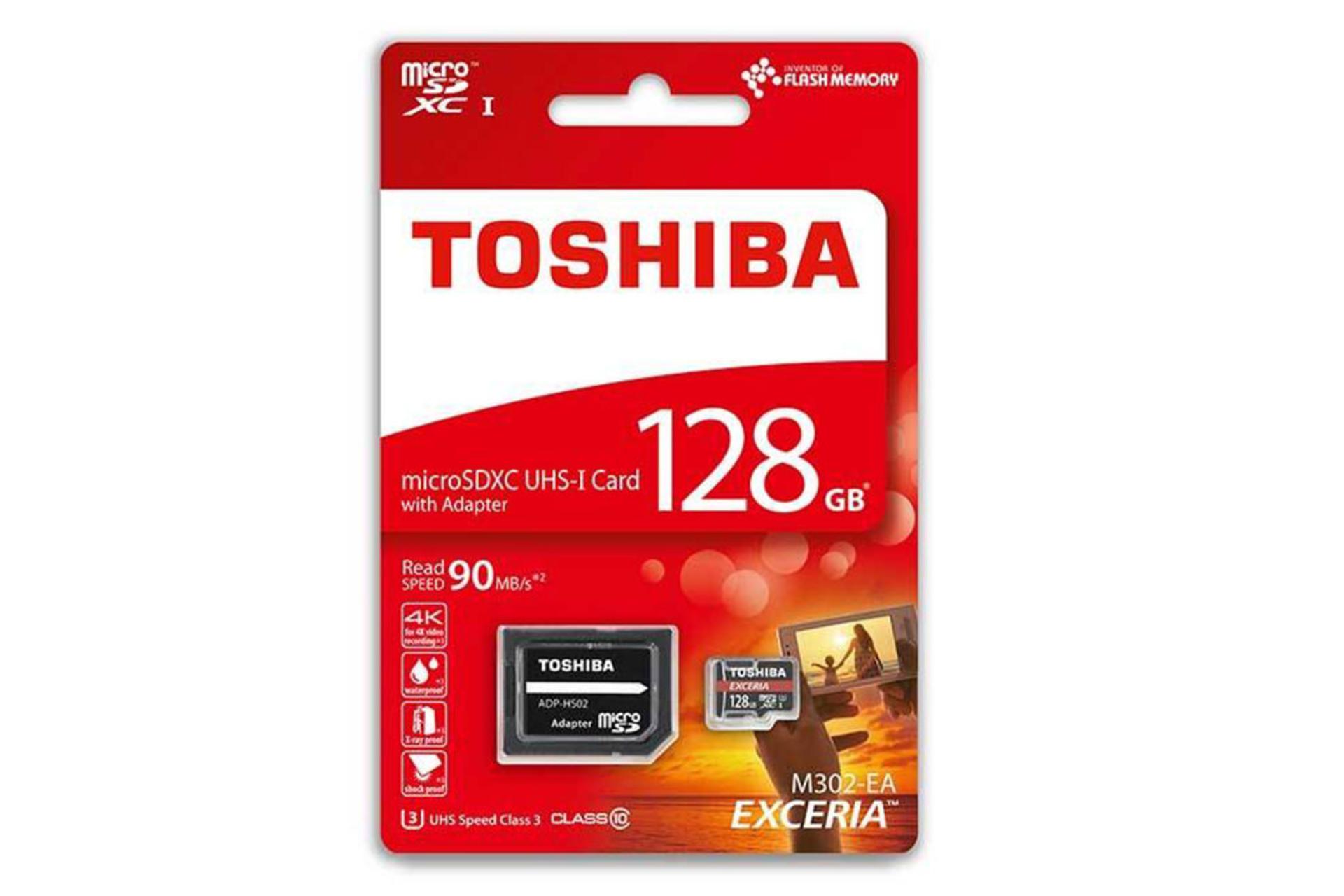 مرجع متخصصين ايران Toshiba Exceria M302 microSDHC Class 10 UHS-I 128GB