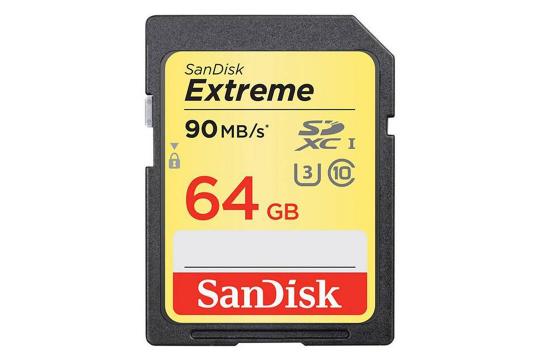 SanDisk Extreme SDXC Class 10 UHS-I U3 64GB