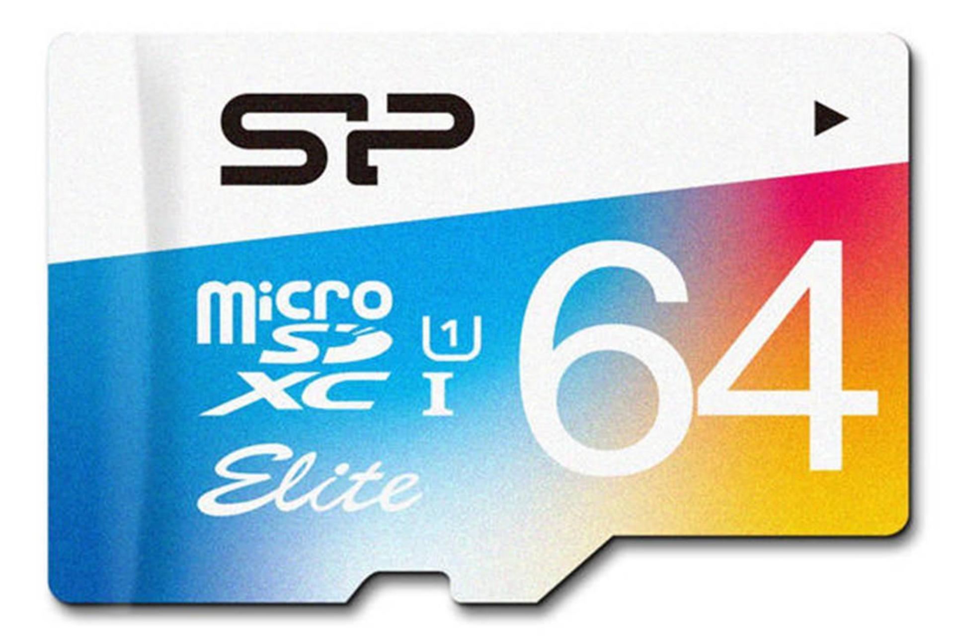 مرجع متخصصين ايران Silicon Power Color Elite microSDXC Class 10 UHS-U1 64GB