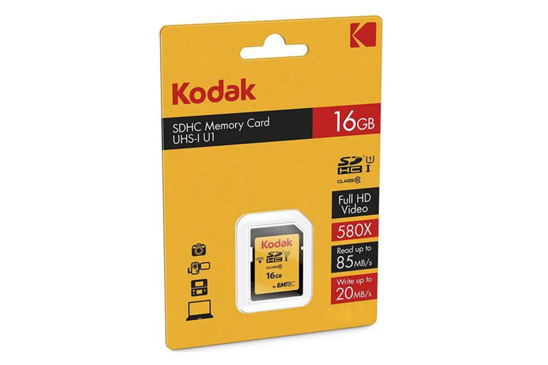 Kodak SDHC Class 10 UHS-I U1 16GB