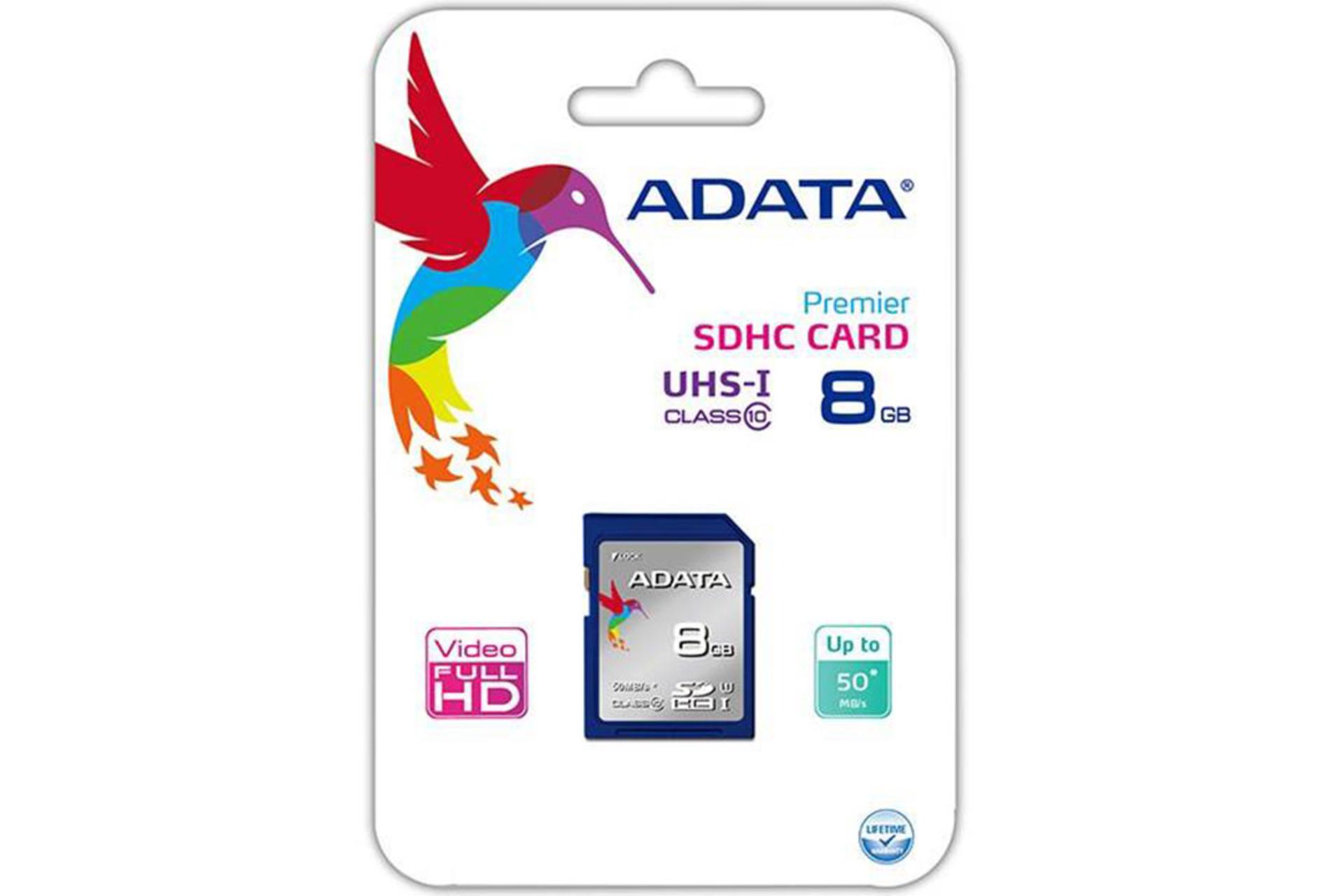 ADATA Premier SDHC Class 10 UHS-I U1 8GB
