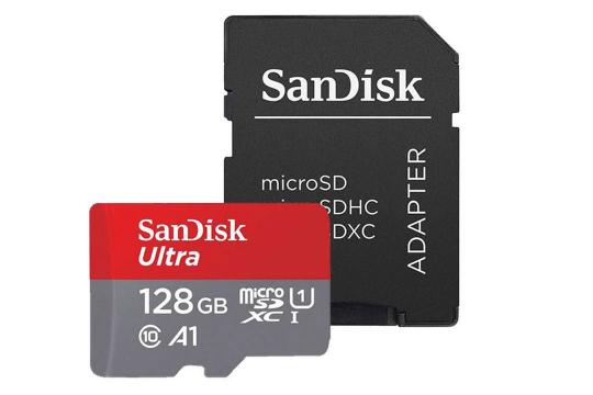 SanDisk Ultra A1 microSDXC Class 10 UHS-I U1 128GB