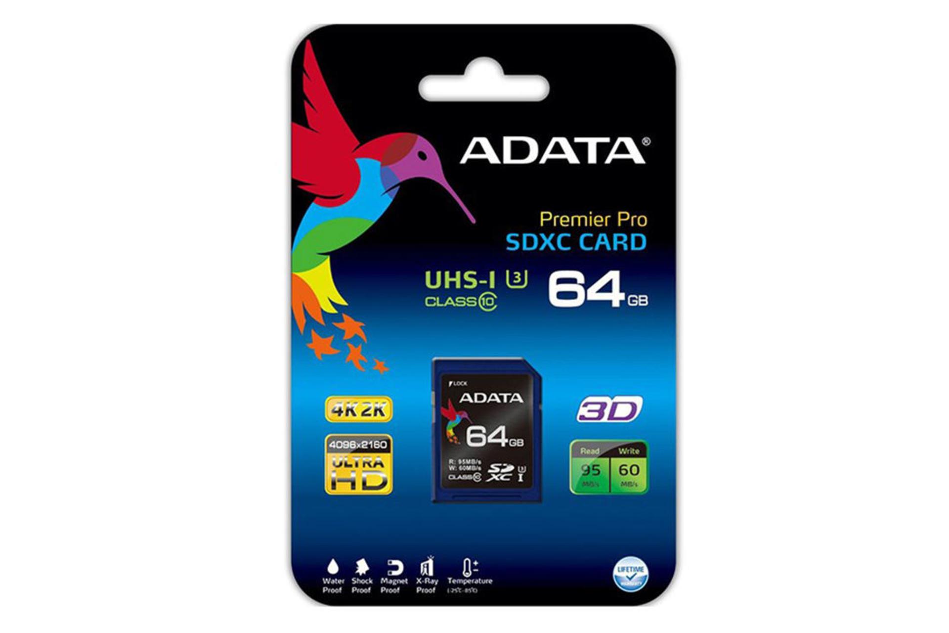 ADATA Premier Pro SDXC Class 10 UHS-I U3 64GB