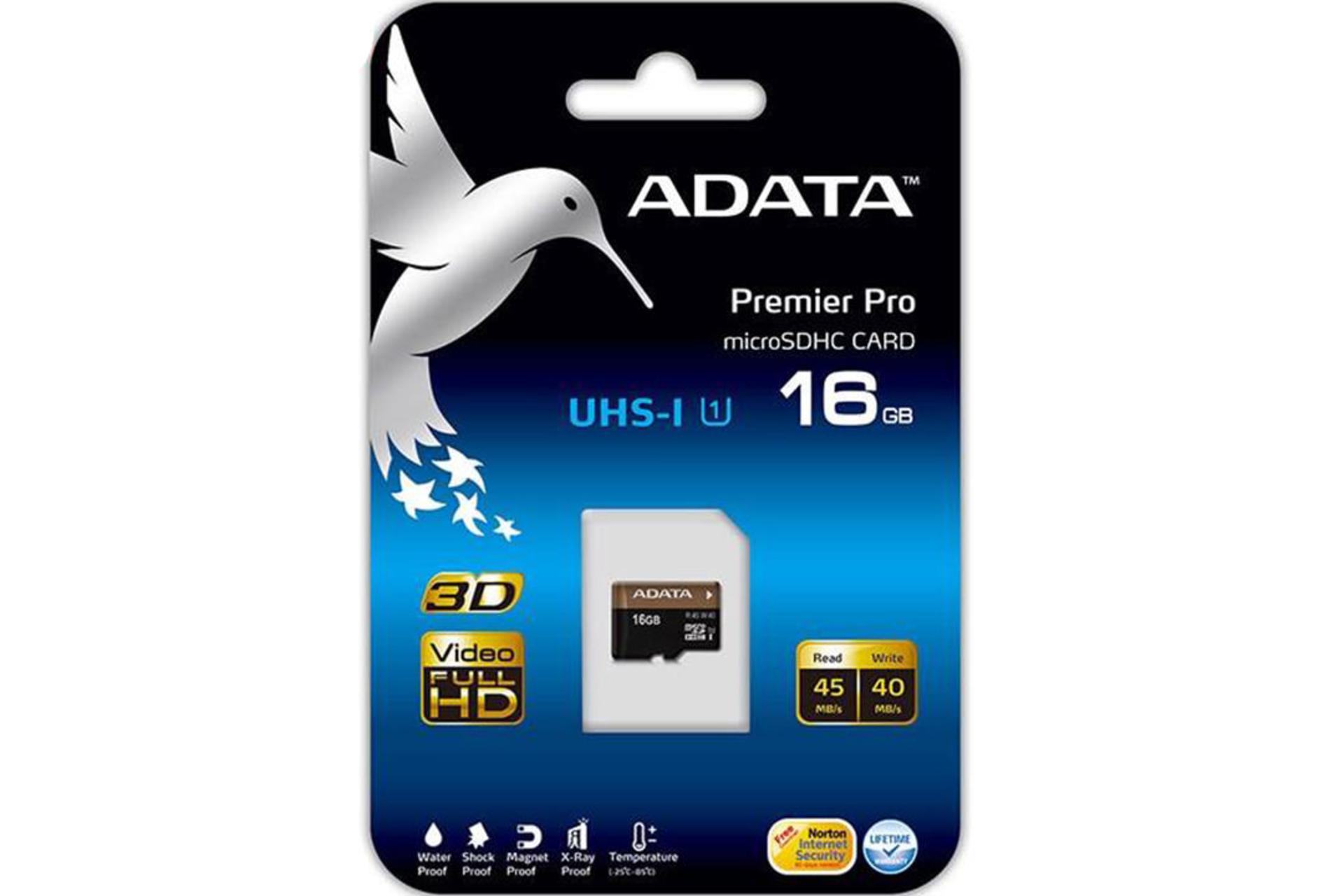 ADATA Premier Pro microSDHC Class 10 UHS-I U1 16GB