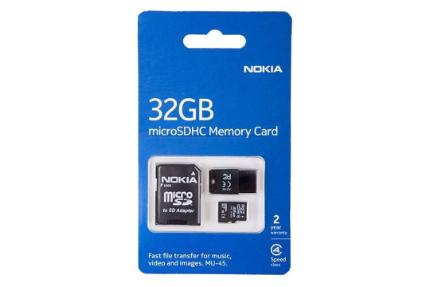 نوکیا microSDHC با ظرفیت 32 گیگابایت مدل MU-45 کلاس 4