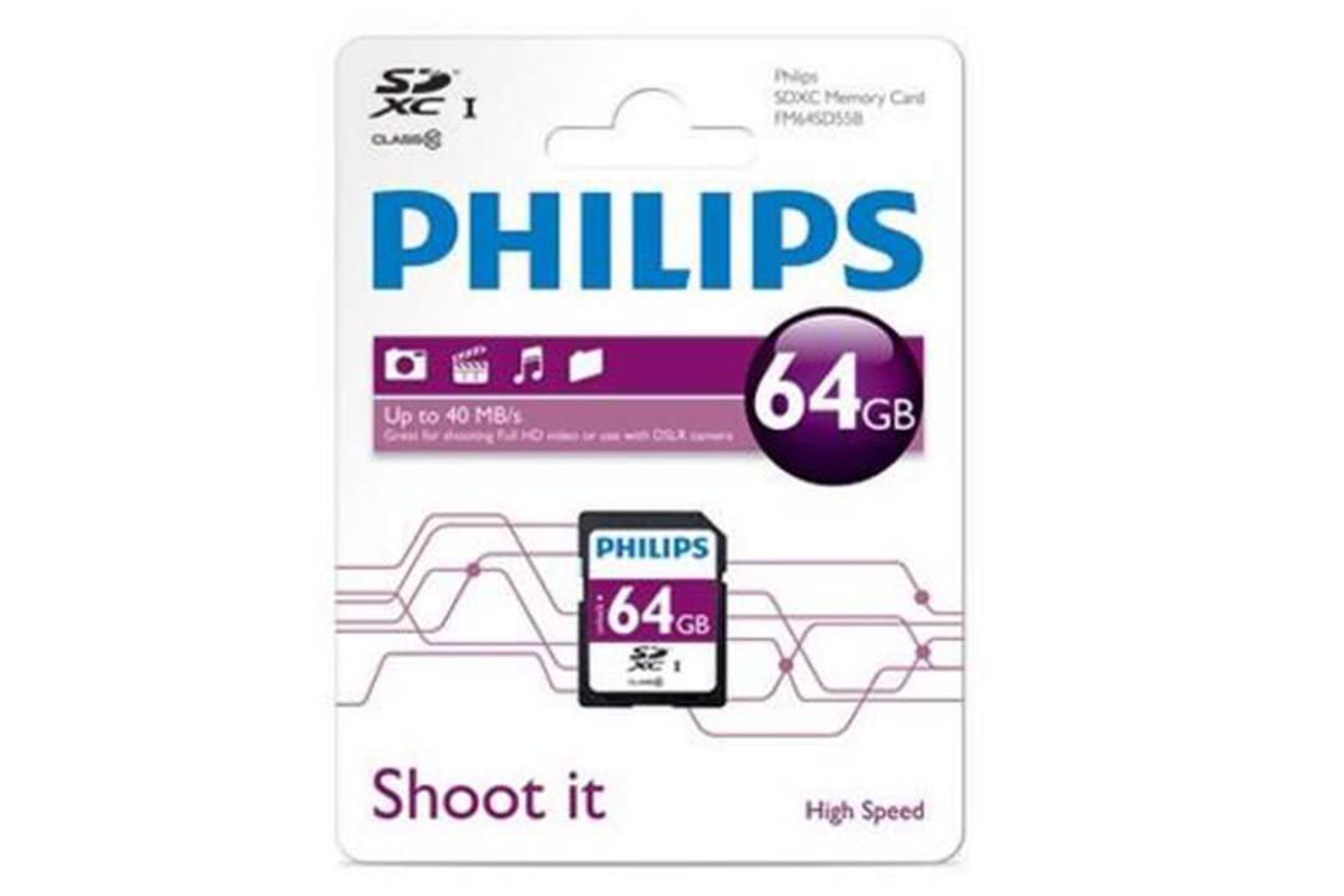 Philips FM64SD55B SDXC UHS-I U1 64GB