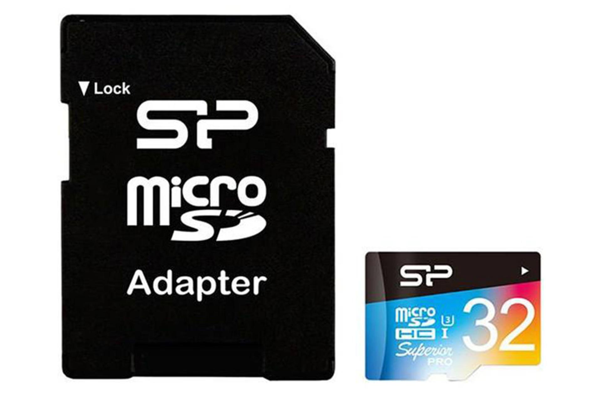 مرجع متخصصين ايران Silicon Power Color Superior Pro microSDHC Class 10 UHS-I U3 32GB