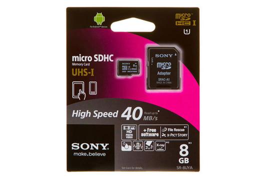 Sony SR-8C4 microSDHC Class 4 8GB