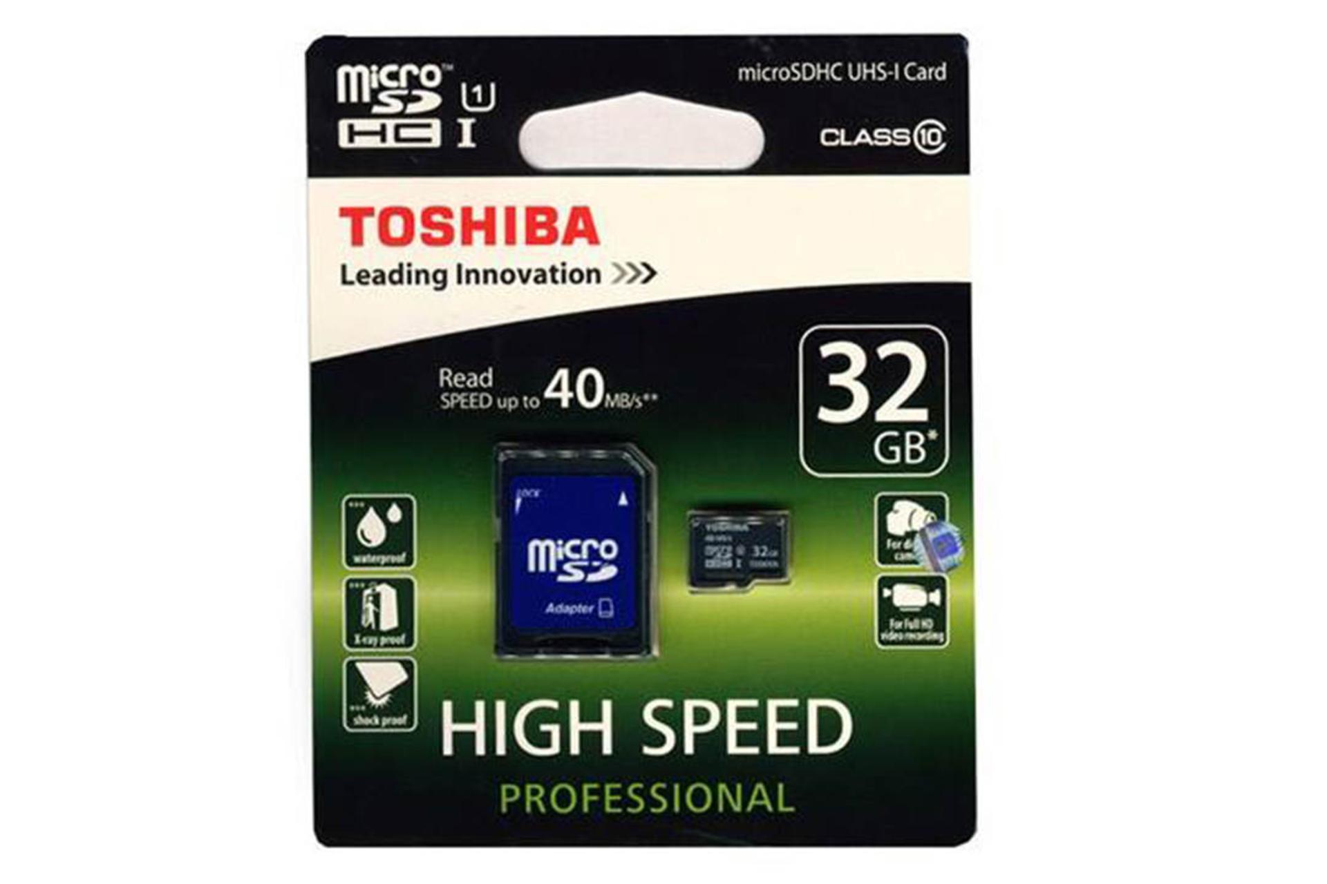 Toshiba High Speed Professional microSDHC Class 10 UHS-I U1 32GB