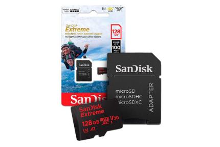 مرجع متخصصين ايران سن ديسك microSDXC با ظرفيت 128 گيگابايت مدل Extreme V30 كلاس 10
