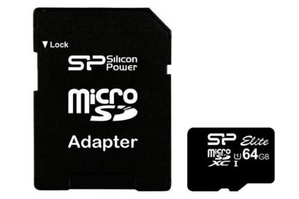 مرجع متخصصين ايران سيليكون پاور microSDXC با ظرفيت 64 گيگابايت مدل Elite كلاس 10