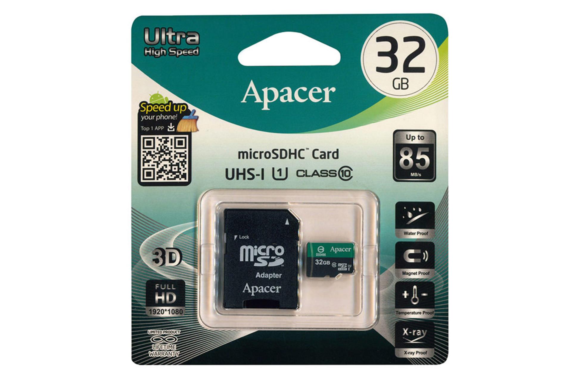 Apacer Color Ultra High Speed microSDHC Class 10 UHS-I U1 32GB
