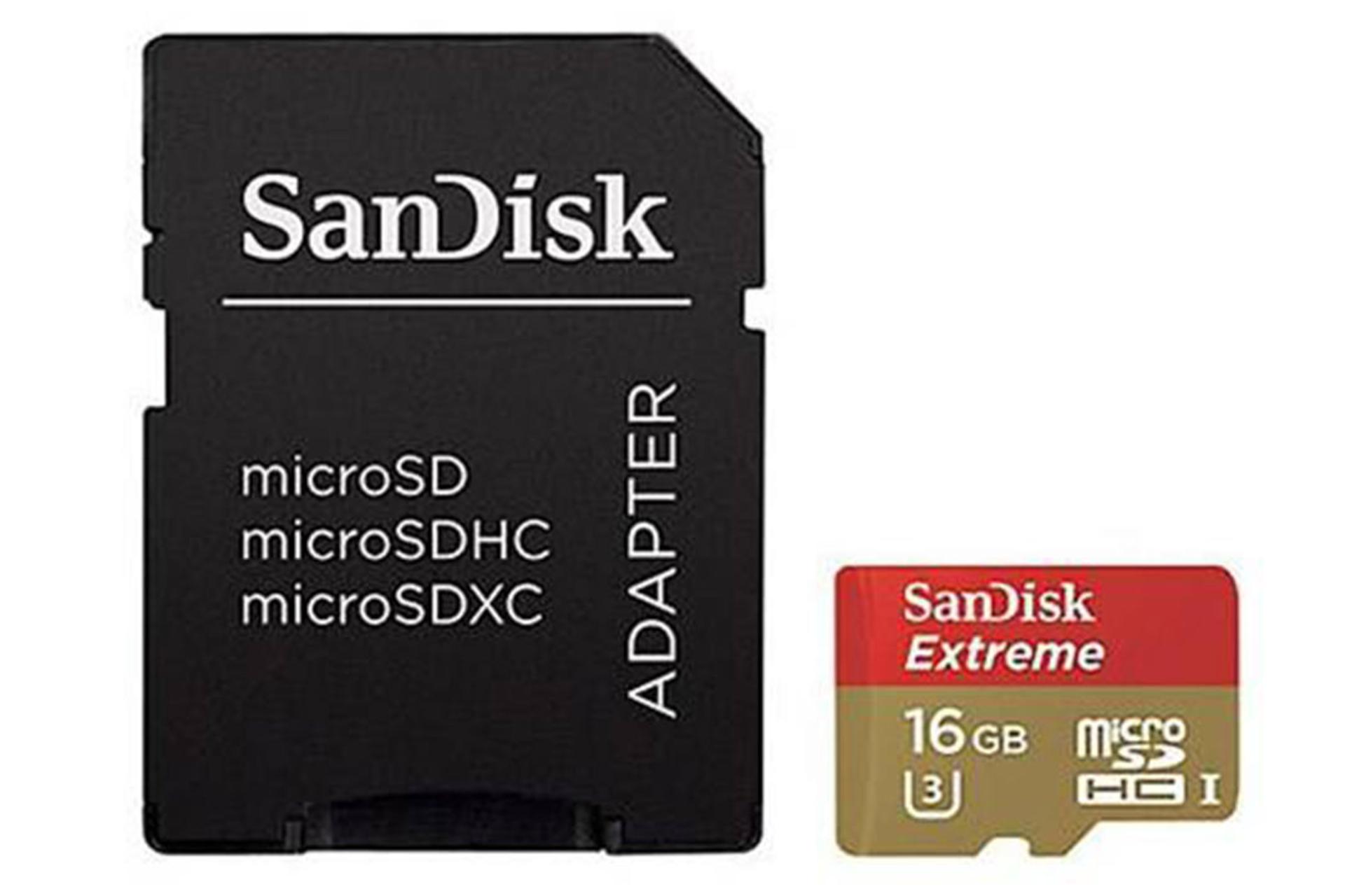 SanDisk Extreme microSDHC Class 10 UHS-I U3 16GB