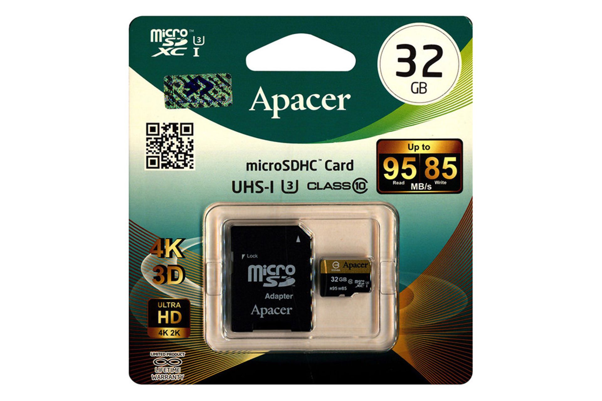 Apacer microSDHC Class 10 UHS-I U3 32GB