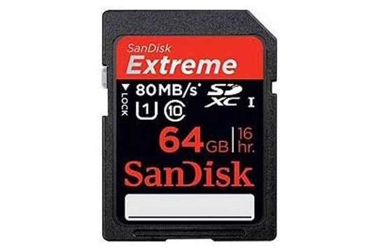 SanDisk Extreme 533x SDXC Class 10 64GB