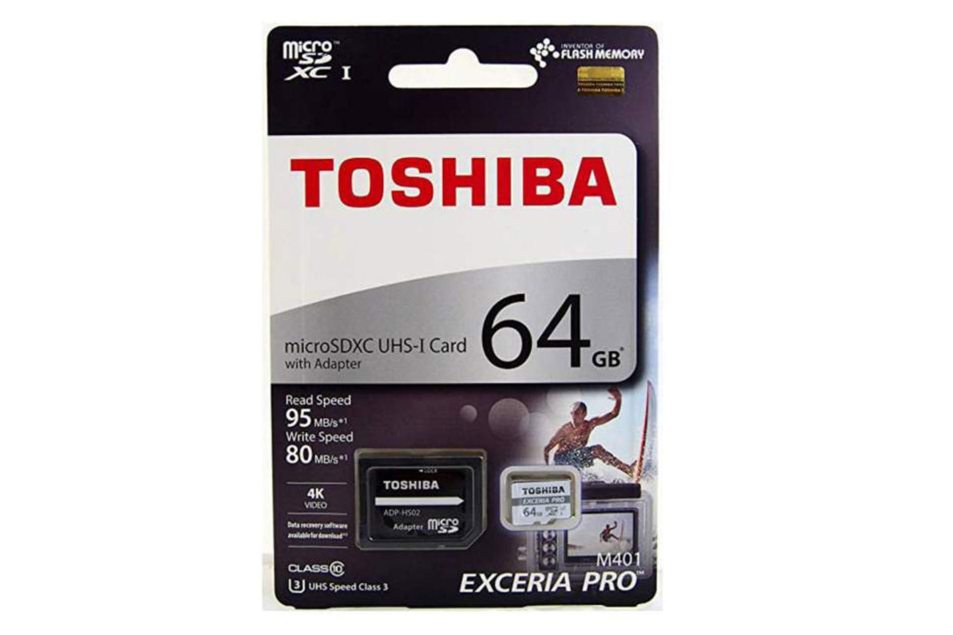 مرجع متخصصين ايران Toshiba M401 microSDHC Class 10 UHS-I U1 64GB