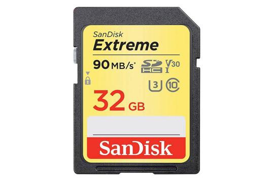 SanDisk Extreme V30 microSDHC Class 10 UHS-I U3 32GB