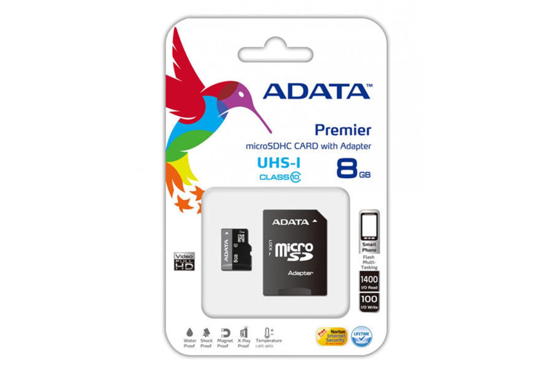 ADATA Premier microSDHC Class 10 UHS-I U1 8GB