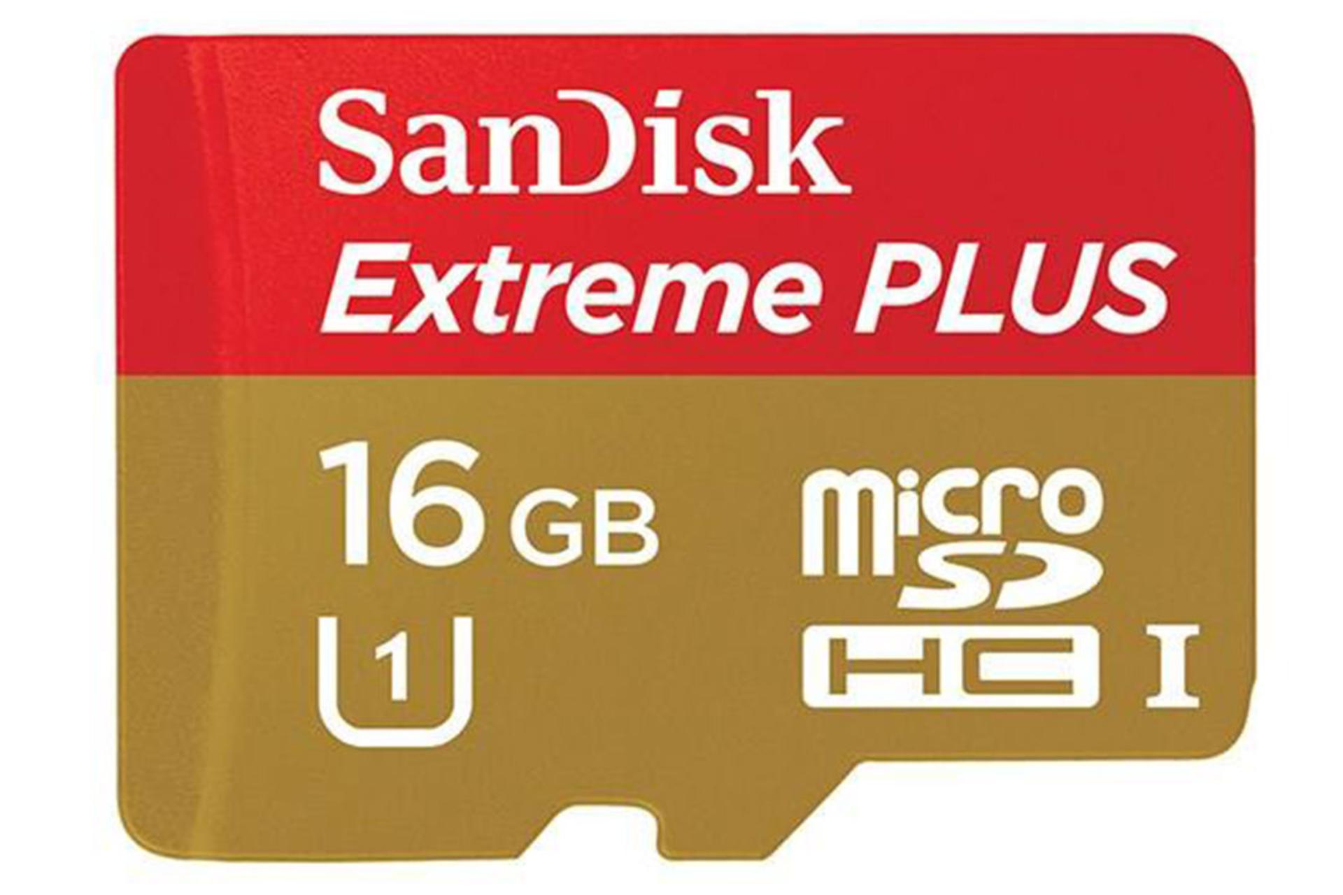 SanDisk Extreme Plus microSDHC Class 10 UHS-I U1 16GB