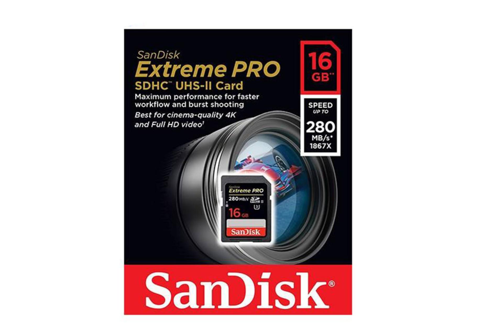 SanDisk Extreme Pro SDHC Class 10 UHS-II U3 16GB