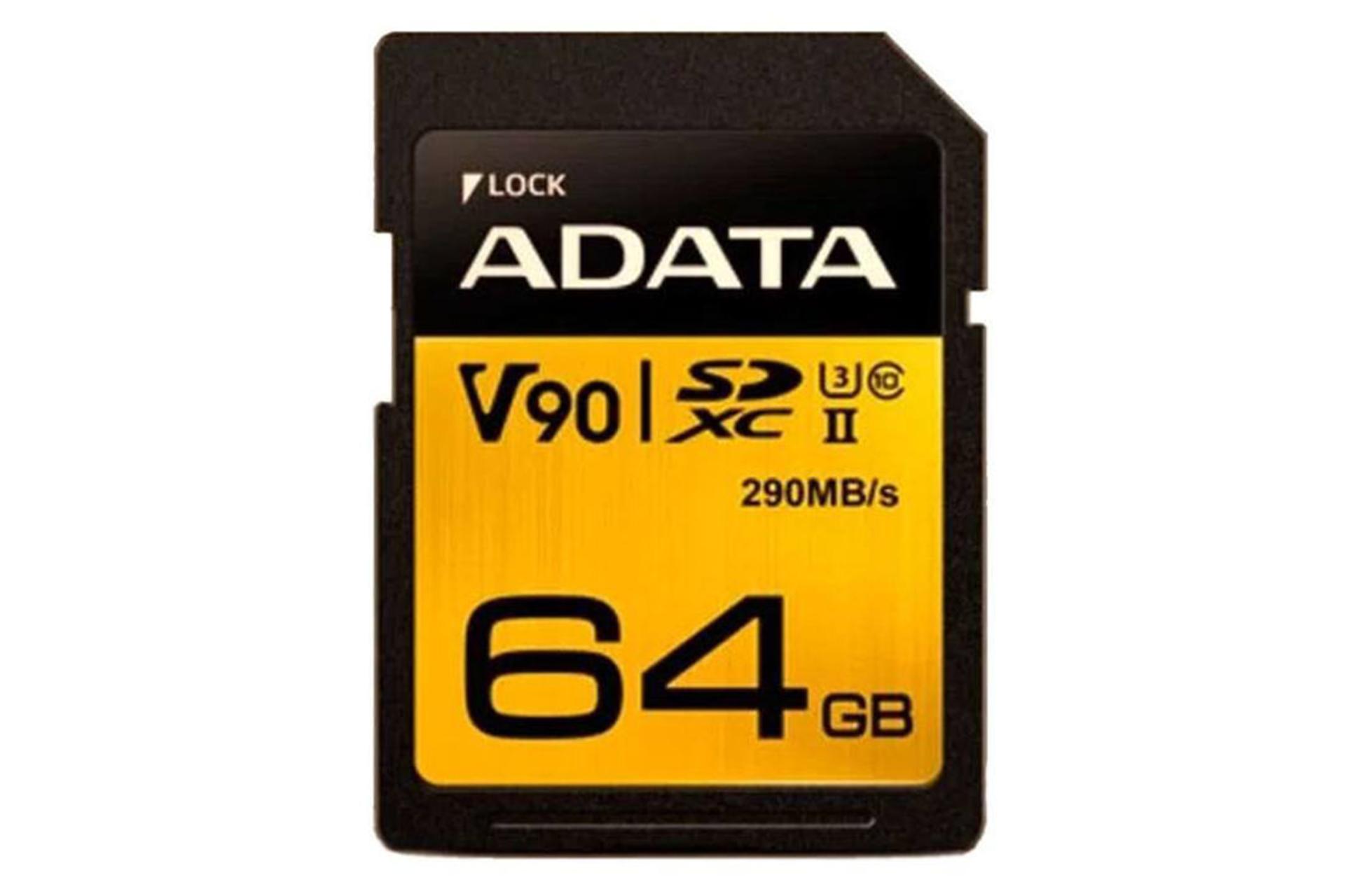 مرجع متخصصين ايران ADATA Premier One V90 SDXC Class 10 UHS-II U3 64GB