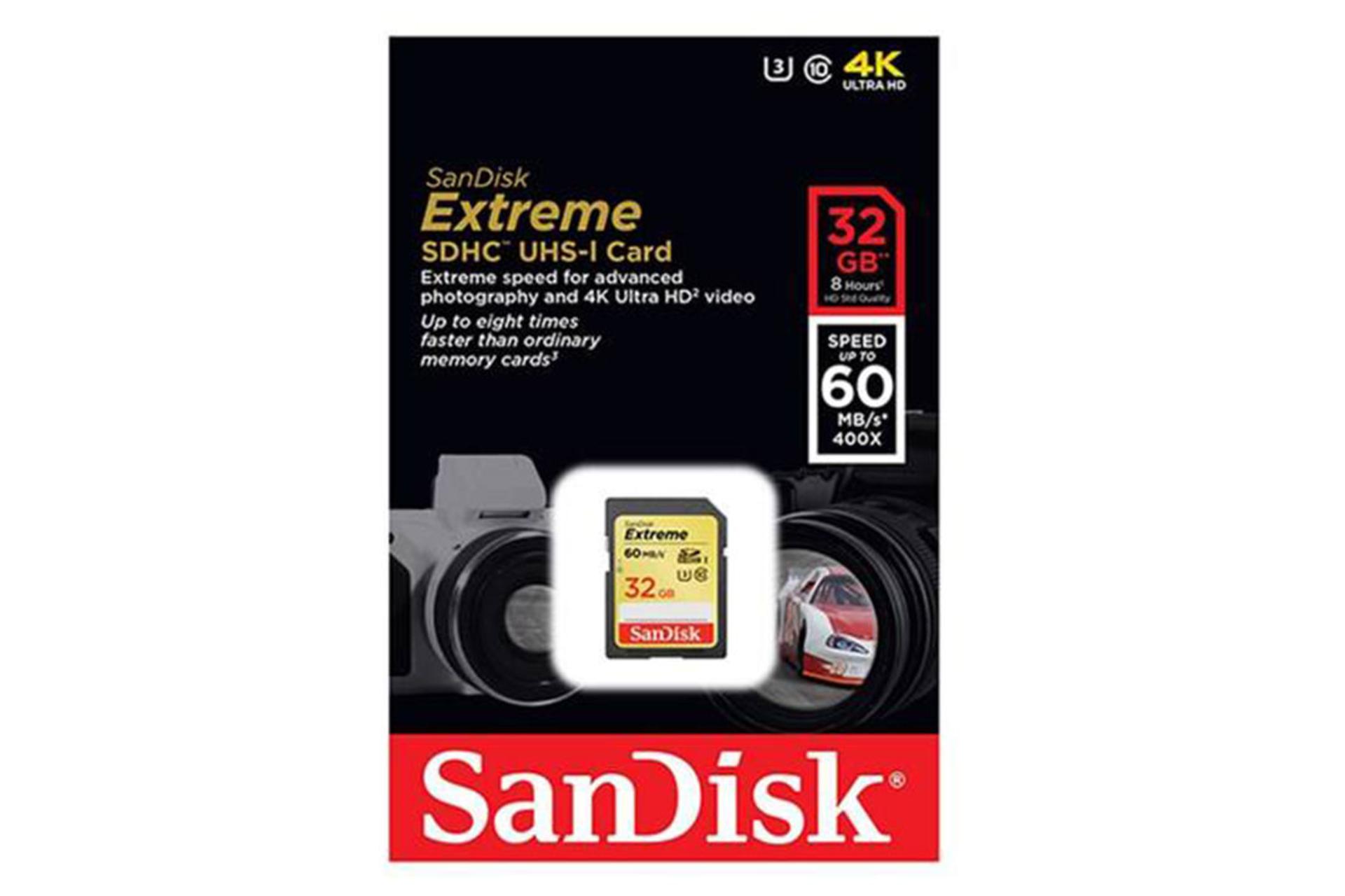 SanDisk Extreme SDHC Class 10 UHS-I U3 32GB
