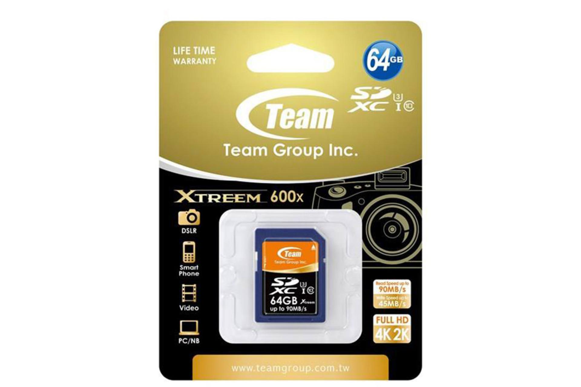 Team Group Xtreem SDXC Class 10 UHS-I U3 64GB