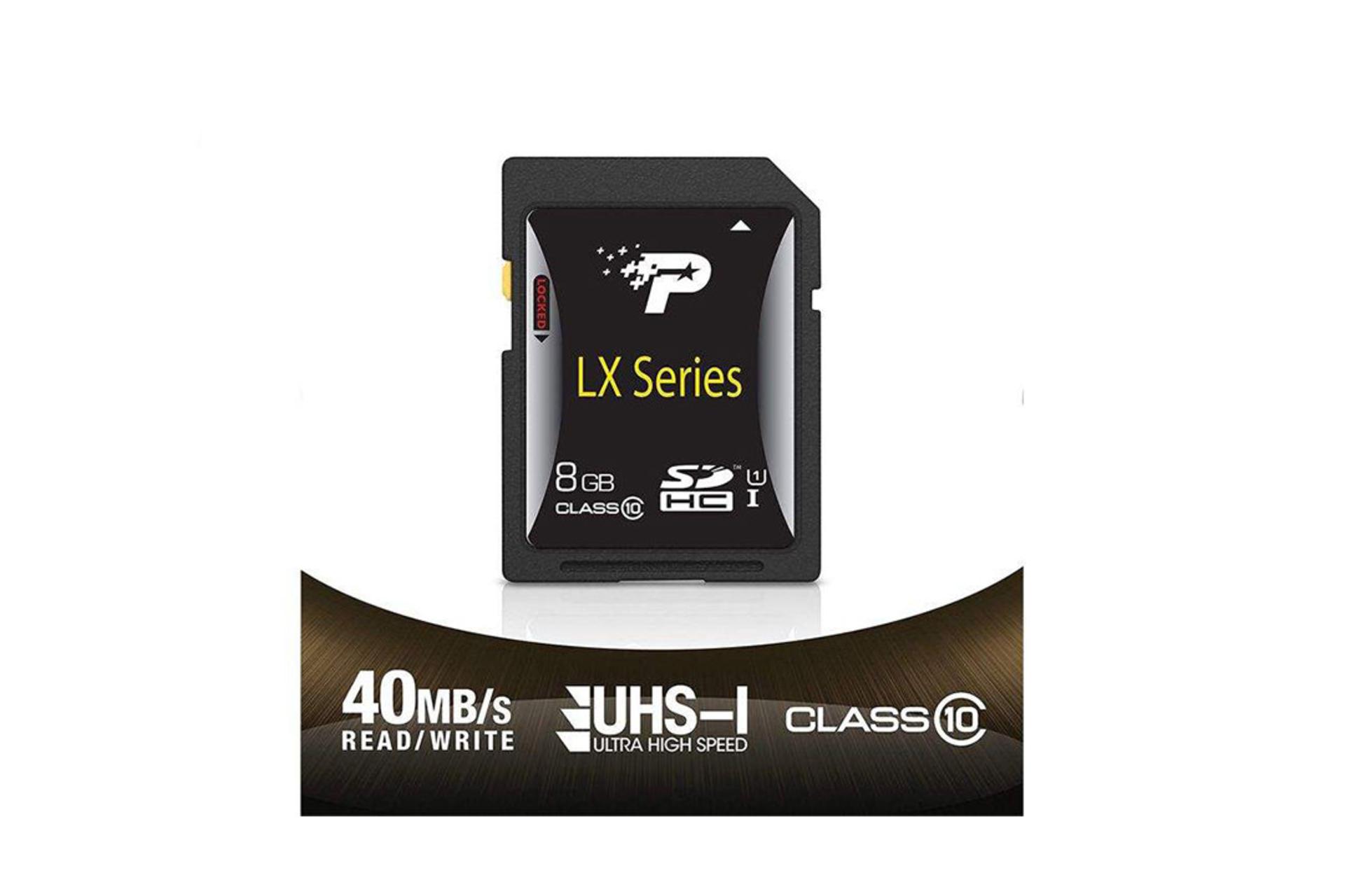 Patriot LX Series SDHC Class 10 UHS-I U1 8GB