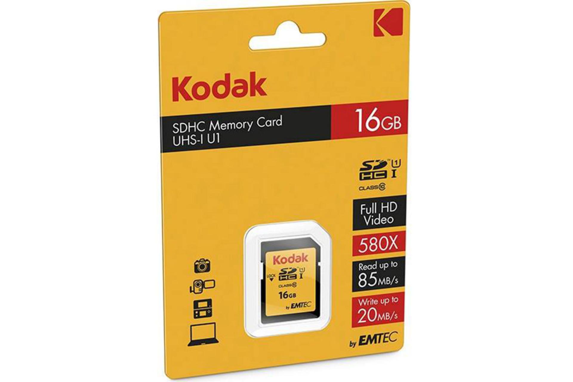 Emtec Kodak SDHC Class 10 UHS-I U1 16GB